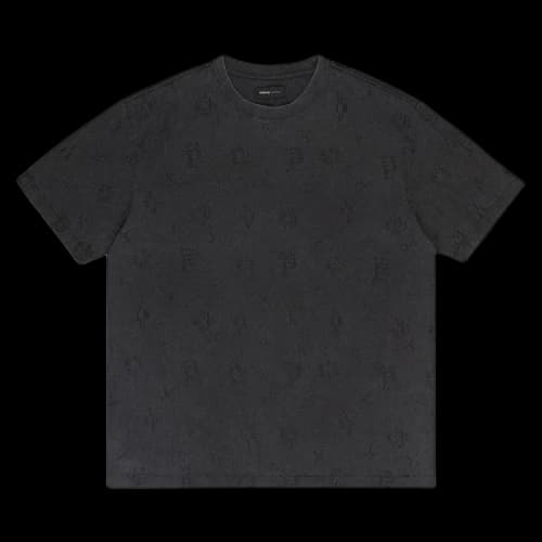 PURPLE BRAND Textured Jersey Short-Sleeve Tee 'Black'