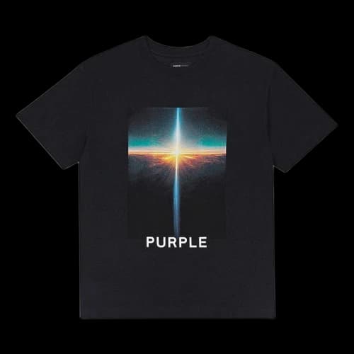 PURPLE BRAND Textured Jersey Tee 'Black'