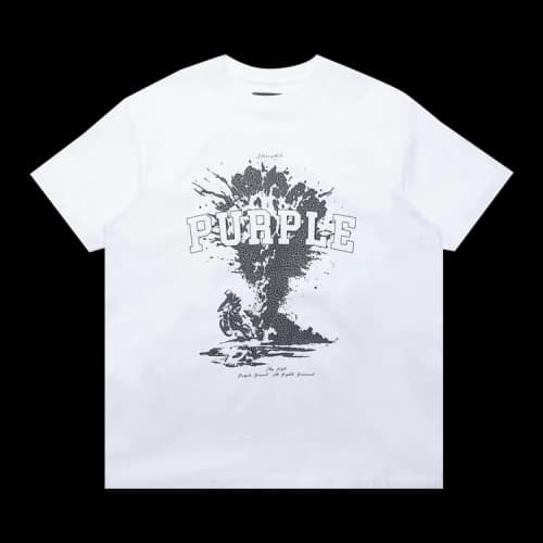 PURPLE BRAND Textured Jersey T-Shirt 'White'
