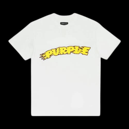 PURPLE BRAND Textured Jersey Short-Sleeve Tee 'Off White'