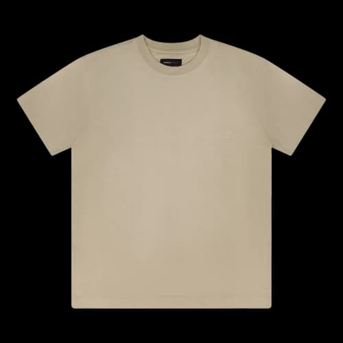 PURPLE BRAND Rice Textured World Wordmark T-Shirt 'Brown'