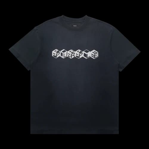 PURPLE BRAND Textured Jersey Short-Sleeve Tee 'Black'
