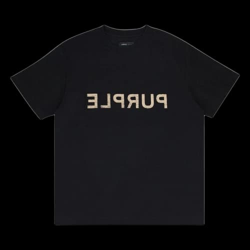 PURPLE BRAND Textured Jersey Short-Sleeve Tee 'Black'