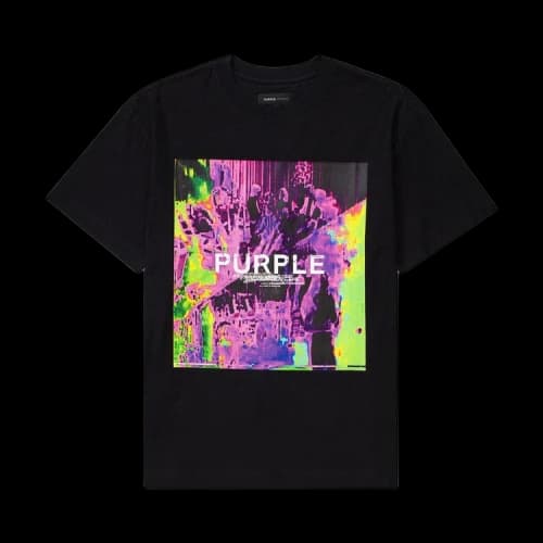 PURPLE BRAND Textured Jersey T-Shirt 'Black'