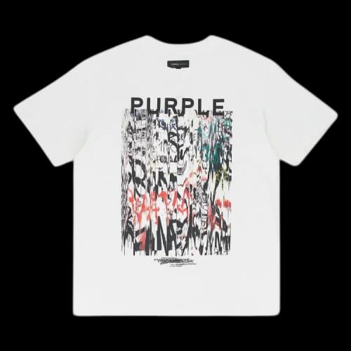 PURPLE BRAND Textured Jersey Short-Sleeve Tee 'White'