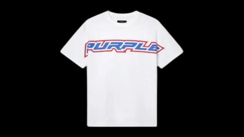 Purple Brand Turbo Type Tee White