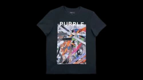 Purple Brand Clean Jersey S/S Tee Black