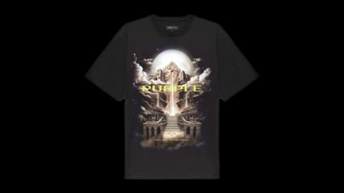 Purple Brand Clean Jersey Short Sleeve Tee Black