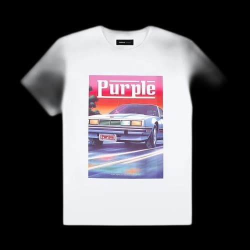 PURPLE BRAND Clean Jersey Short-Sleeve Tee 'White'