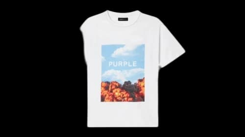 Purple Brand Clean Jersey S/S Tee White