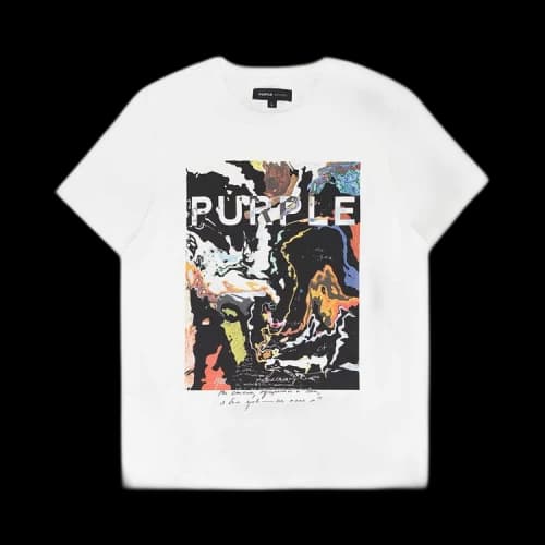 PURPLE BRAND Clean Jersey Short-Sleeve Tee 'White'