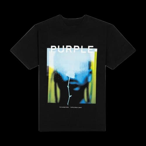 PURPLE BRAND HWT Jersey Flower Tee 'Black'