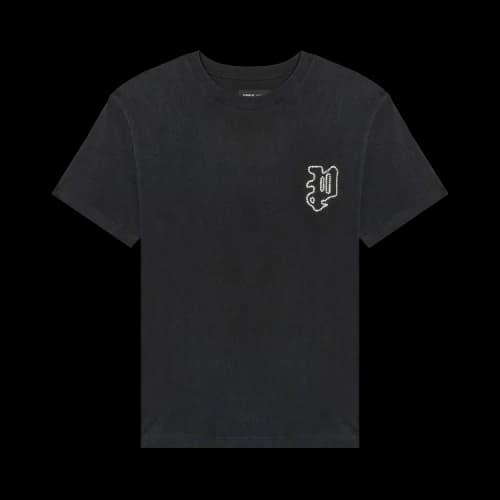 PURPLE BRAND Gothic Crystalong Sleeve Tee 'Black'