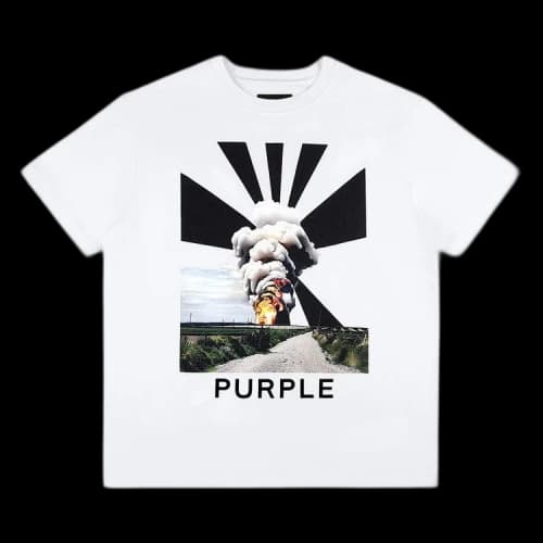 PURPLE BRAND Jersey Short-Sleeve Tee 'White'