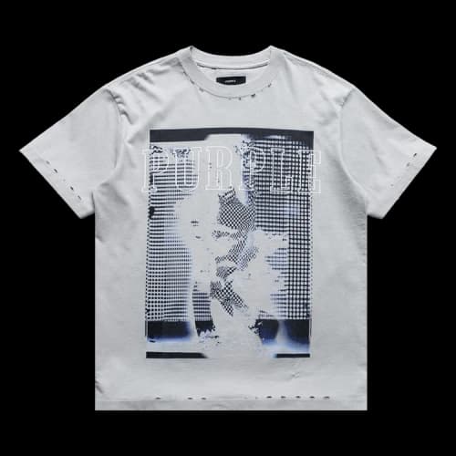 PURPLE BRAND Heavyweight Jersey Short-Sleeve Tee 'Grey'