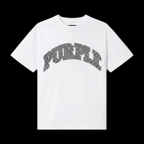 PURPLE BRAND Slab Wordmark Tee 'White'