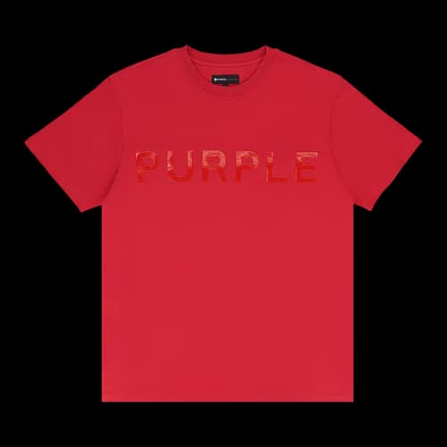 PURPLE BRAND Heavy Jersey Oversized Tee 'Red'