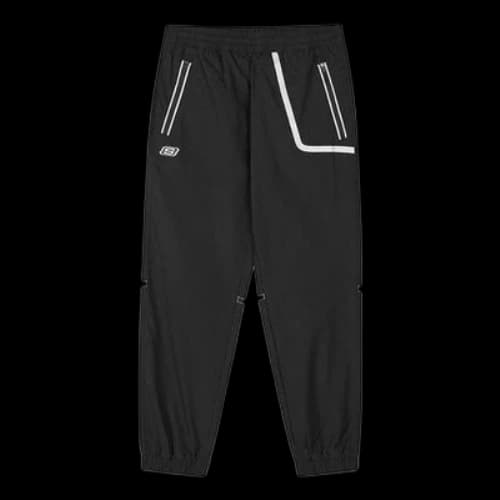 (GS) Skechers Striped Pocket Waist Knitted Sports Pants 'Black White'