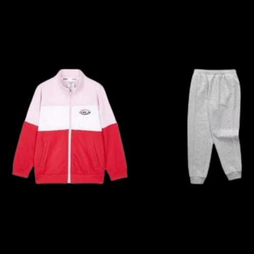 (GS) Skechers SKX Classic Alliance Series Knit Suit 'Red Grey'