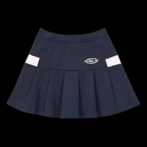 (GS) Skechers SKX Tennis Skirt 'Navy White'