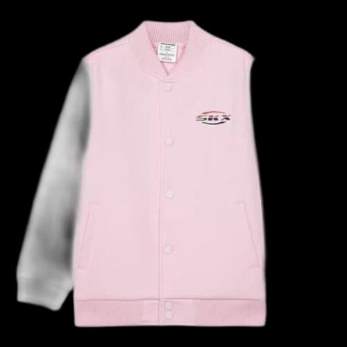 (GS) Skechers SKX Classic Alliance Series Logo Printed Jacket 'Pink White'