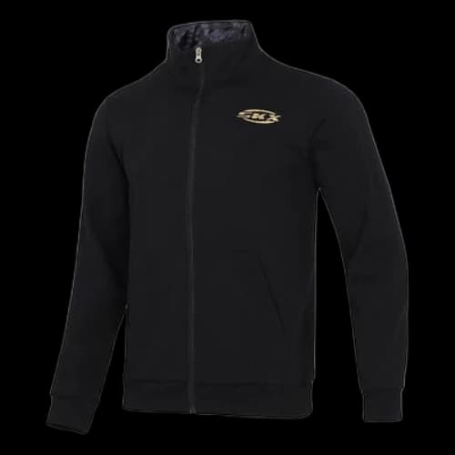 Skechers x SKX Logo Printed Casual Jacket 'Black Yellow'