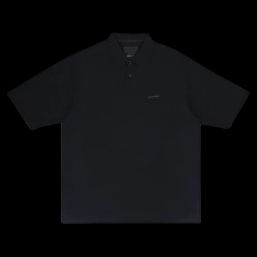 PURPLE BRAND Logo Patch Polo Shirt 'Black'