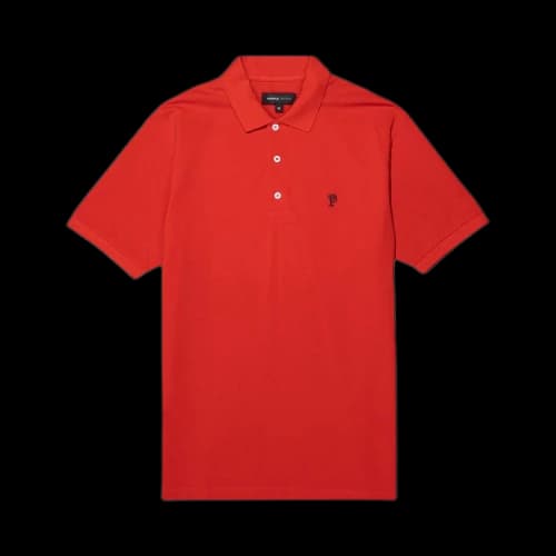 PURPLE BRAND Pique Knit Polo 'Red'