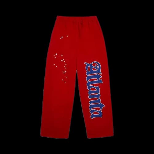 Sp5der Atlanta Open Leg Sweatpant 'Red'