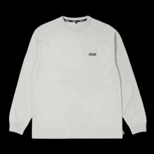 Palace Basically A Long-Sleeve 'Grey Marl'