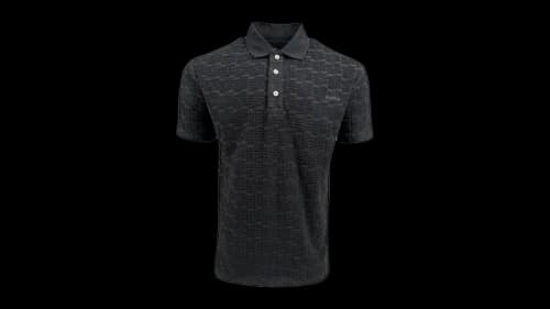 Purple Brand Terry Towel Polo Black