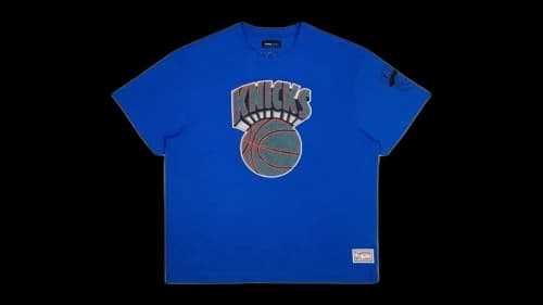 Purple Brand NY Knicks Mesh Tee Blue