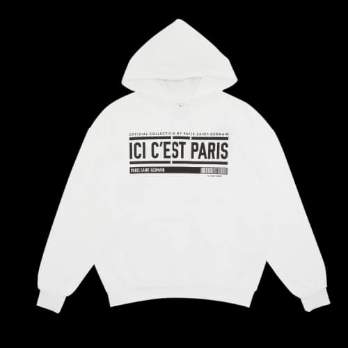 Paris Saint-Germain Ici C'est Paris Oversized Hooded Sweatshirt 'White'