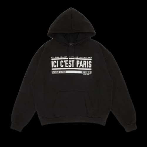 Paris Saint-Germain Ici C'est Paris Oversized Hooded Sweatshirt 'Black'