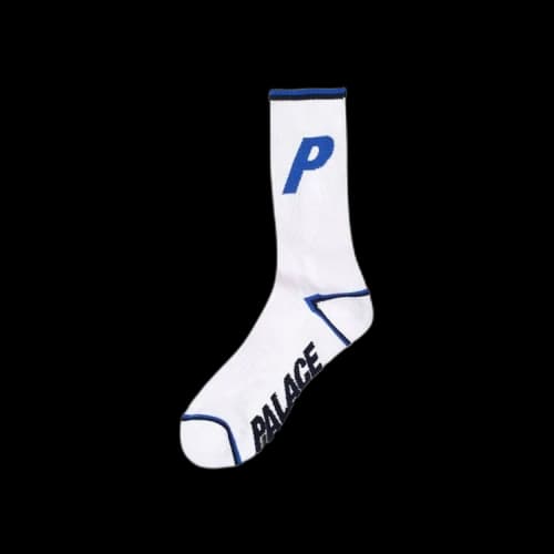 Palace P Tip Sock 'White'
