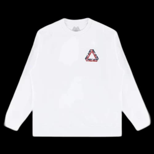 Palace Split P3 Crew 'White'