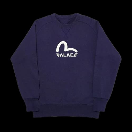 Palace x Evisu Reversible Crew 'Navy'