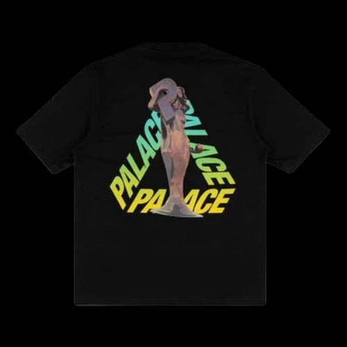 PALACE Rolls P3 Back Logo Gradient Large Triangle Printing Short Sleeve Unisex Black
