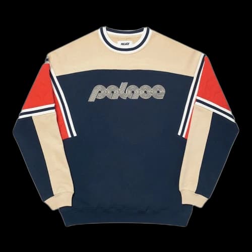 Palace Quilter Crew 'Navy'