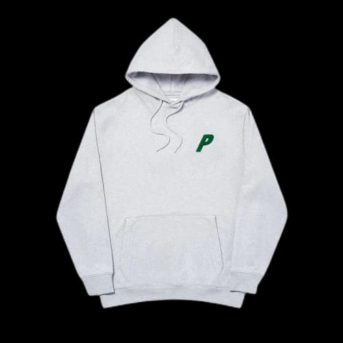 Palace Tri-Chenille Hood 'Grey Marl'