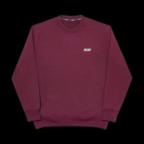 Palace Basically A Crew 'Burgundy'