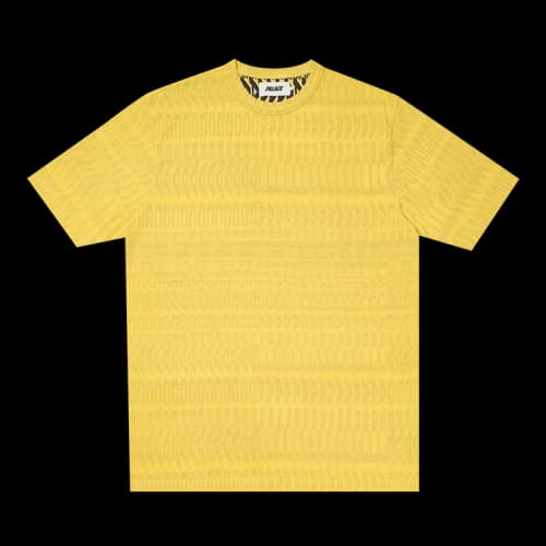 Palace Inside Watch The Ride T-Shirt 'Yellow/Navy'