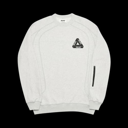 Palace Techie Ferg Crew 'Grey Marl'