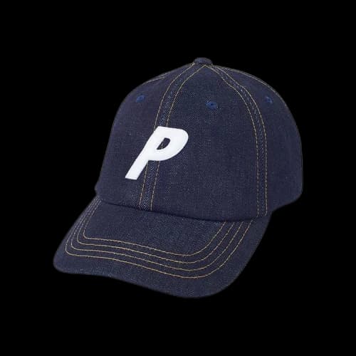 Palace Denim P Six-Panel Hat 'Stone Wash'