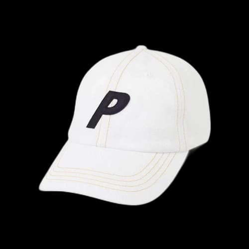 Palace Denim P Six-Panel Hat 'White'