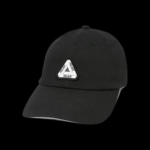 Palace Tri-Ferg Patch Cap 'Black'