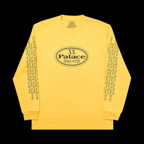 PALACE Triangle Casual Cozy Round Neck Yellow