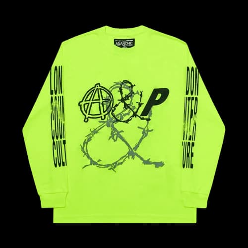 Palace Counter Culture Long-Sleeve 'Fluro Yellow'
