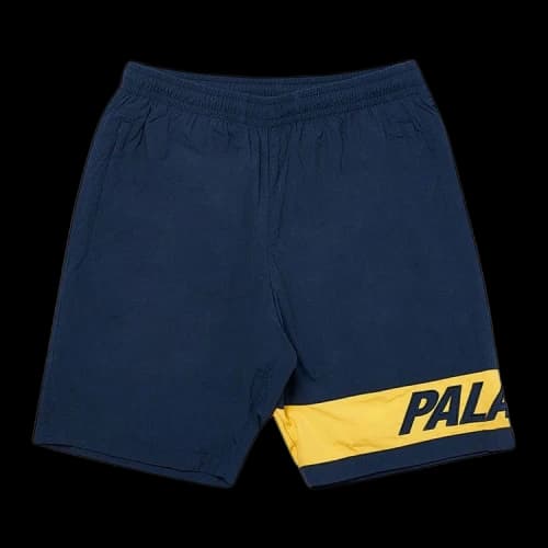 Palace Side Short 'Navy/Yellow'