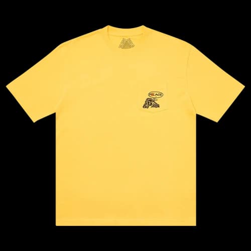 Palace Peace Pocket T-Shirt 'Yellow'